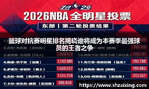 篮球对抗赛明星排名揭晓谁将成为本赛季最强球员的王者之争